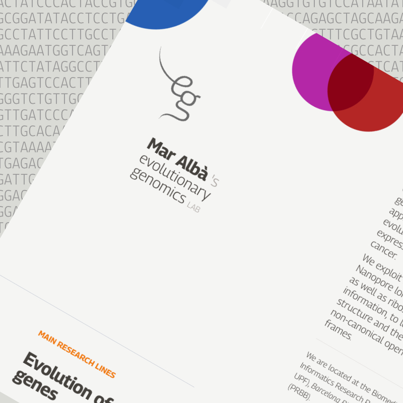 Featured image for the project: Mar Albà · Evolutionary Genomics Lab